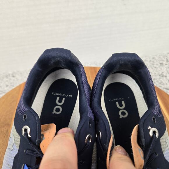 On Running Womens 7.5 Cloudvista Midnight Copper Casual Daily Gym Running Shoe